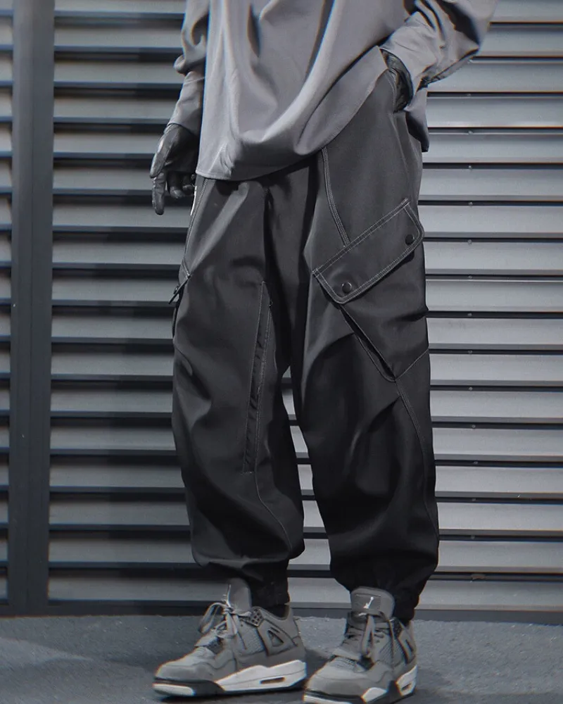 Functional Multi-Pocket Loose Cargo Pants