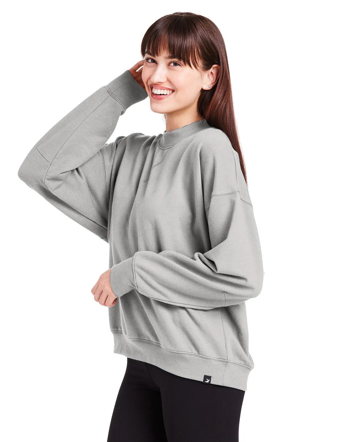 Glyder Ladies Vintage Oversized Crew Pullover