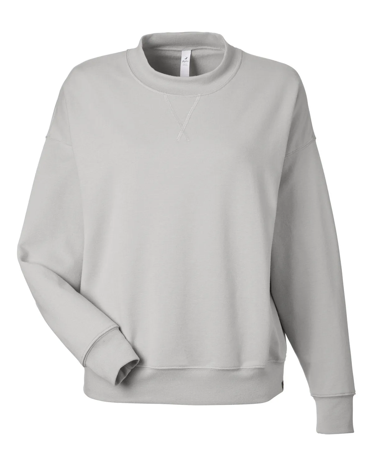 Glyder Ladies Vintage Oversized Crew Pullover