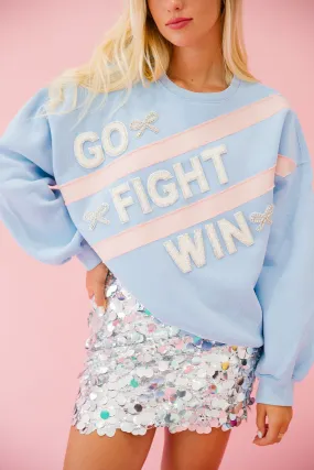 GO FIGHT WIN BLUE PULLOVER