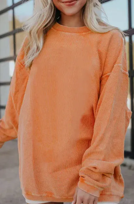 Halloween Variety Pumpkin Head Sweaters Women's Loose Round Neck Pullover