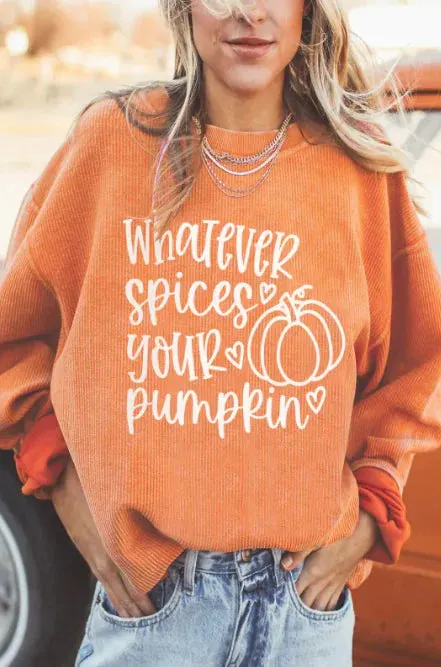 Halloween Variety Pumpkin Head Sweaters Women's Loose Round Neck Pullover