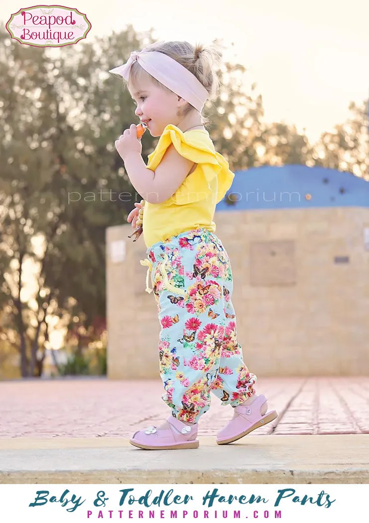 Harem Pants | Baby & Toddler Sewing Pattern