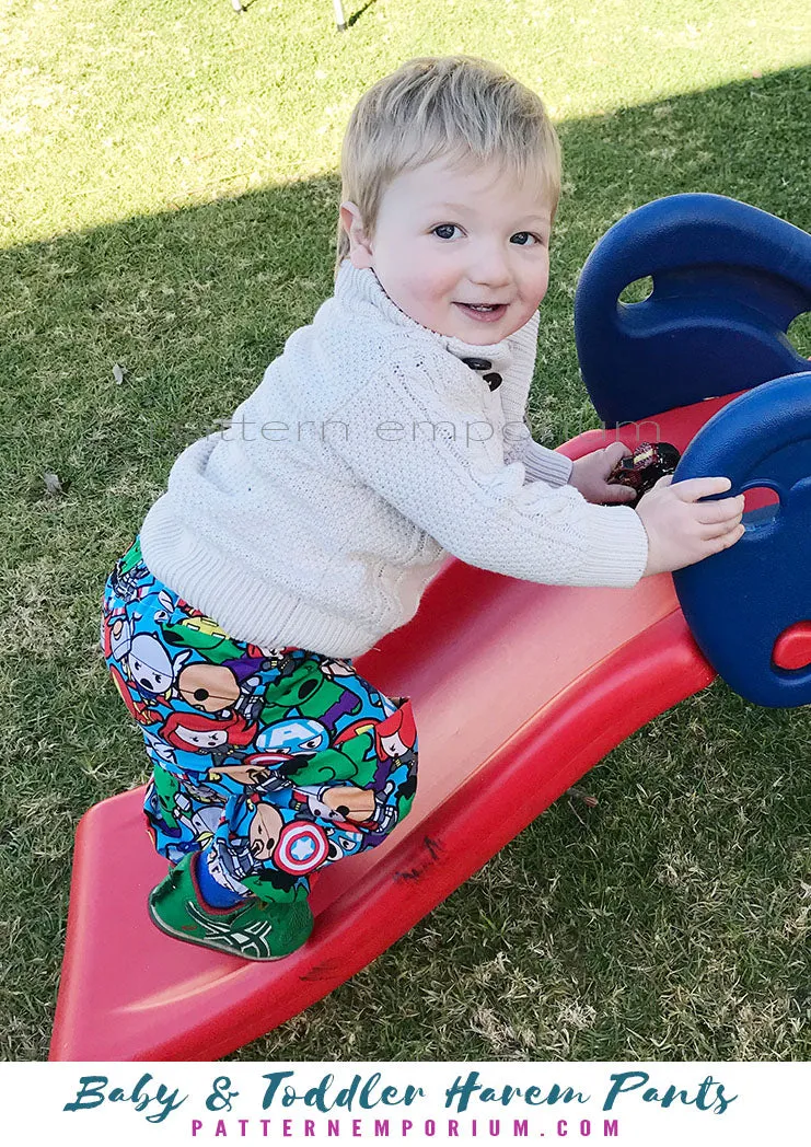 Harem Pants | Baby & Toddler Sewing Pattern