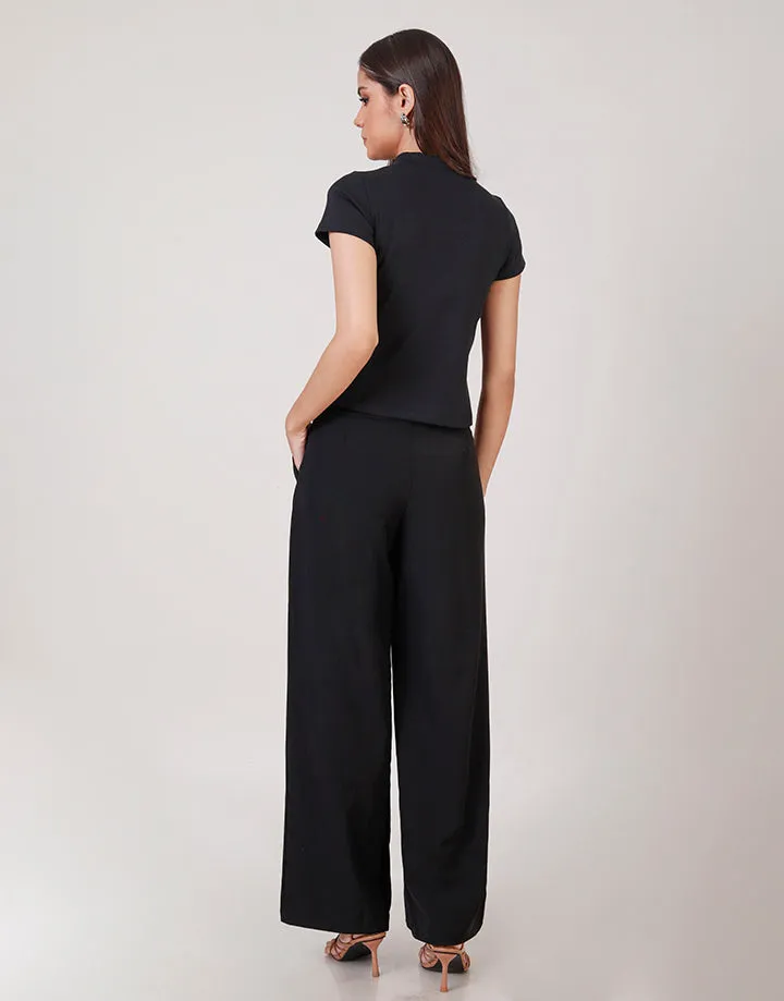 High Waist Wide Leg Pant with Pockets