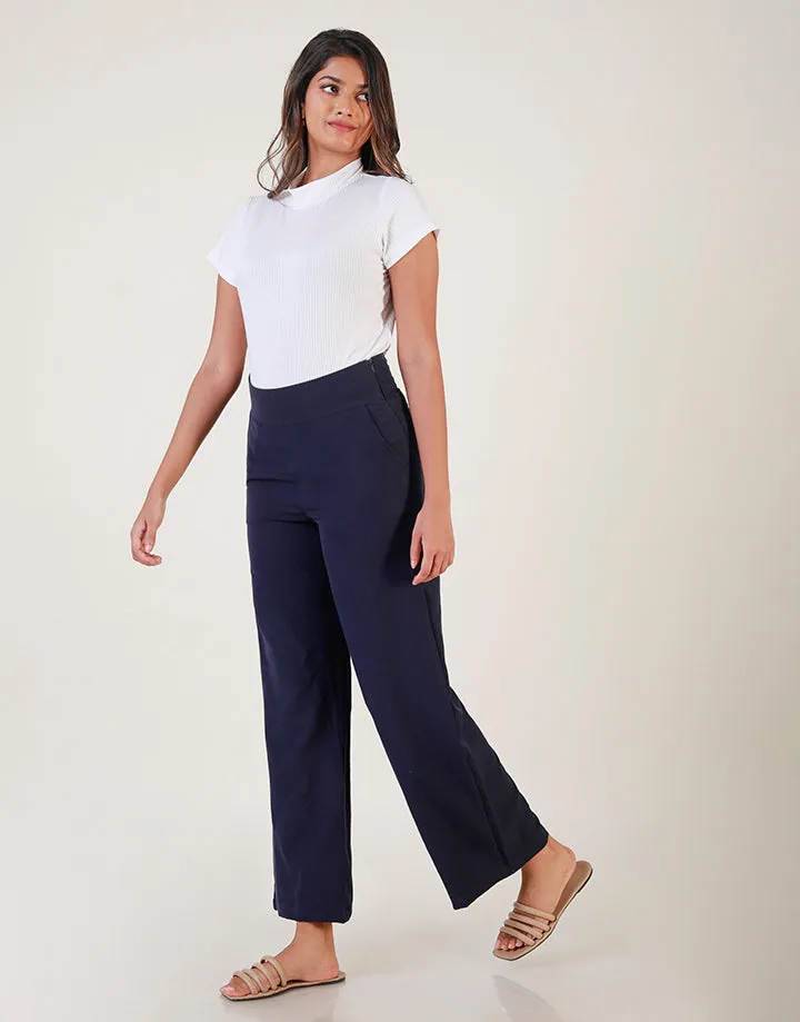 High Waist Wide Leg Pant with Pockets