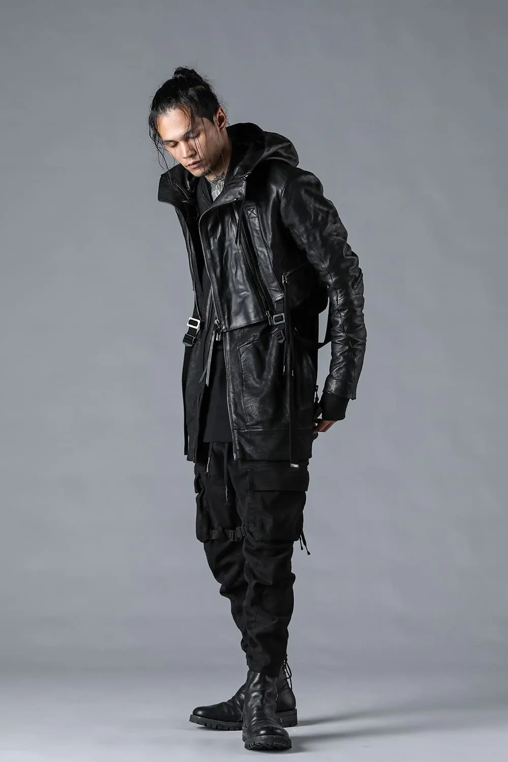 Horse Leather Cropped Jacket