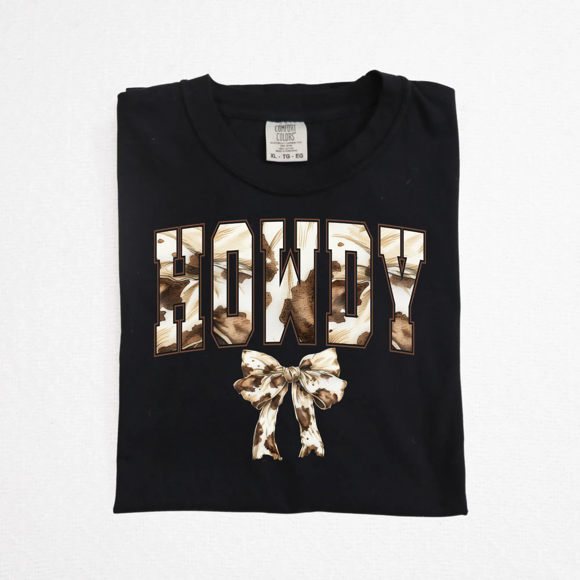 Howdy Cow Print Cowgirl Western Shirt