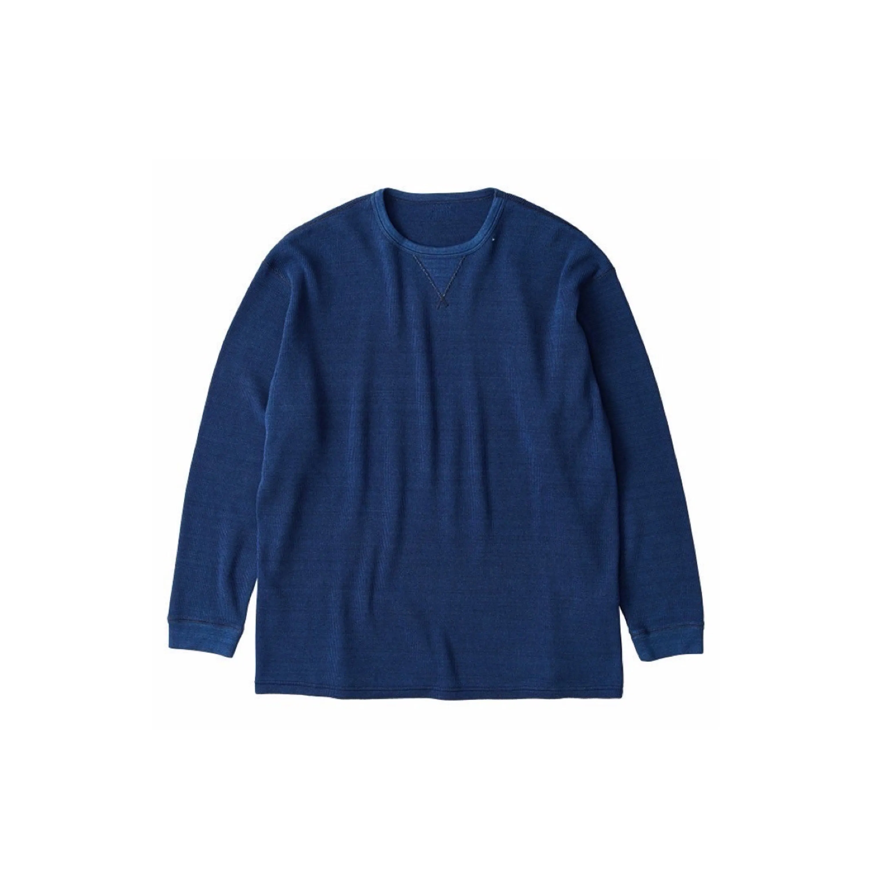 H/W INDIGO THERMAL CREWNECK -BLUE-