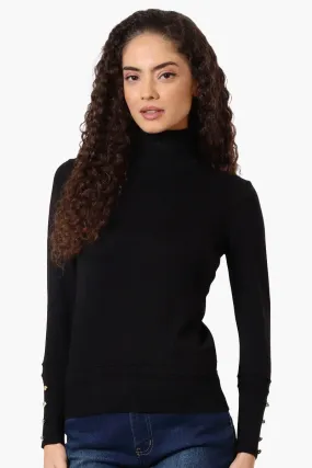 International INC Company Basic Turtleneck Pullover Sweater - Black