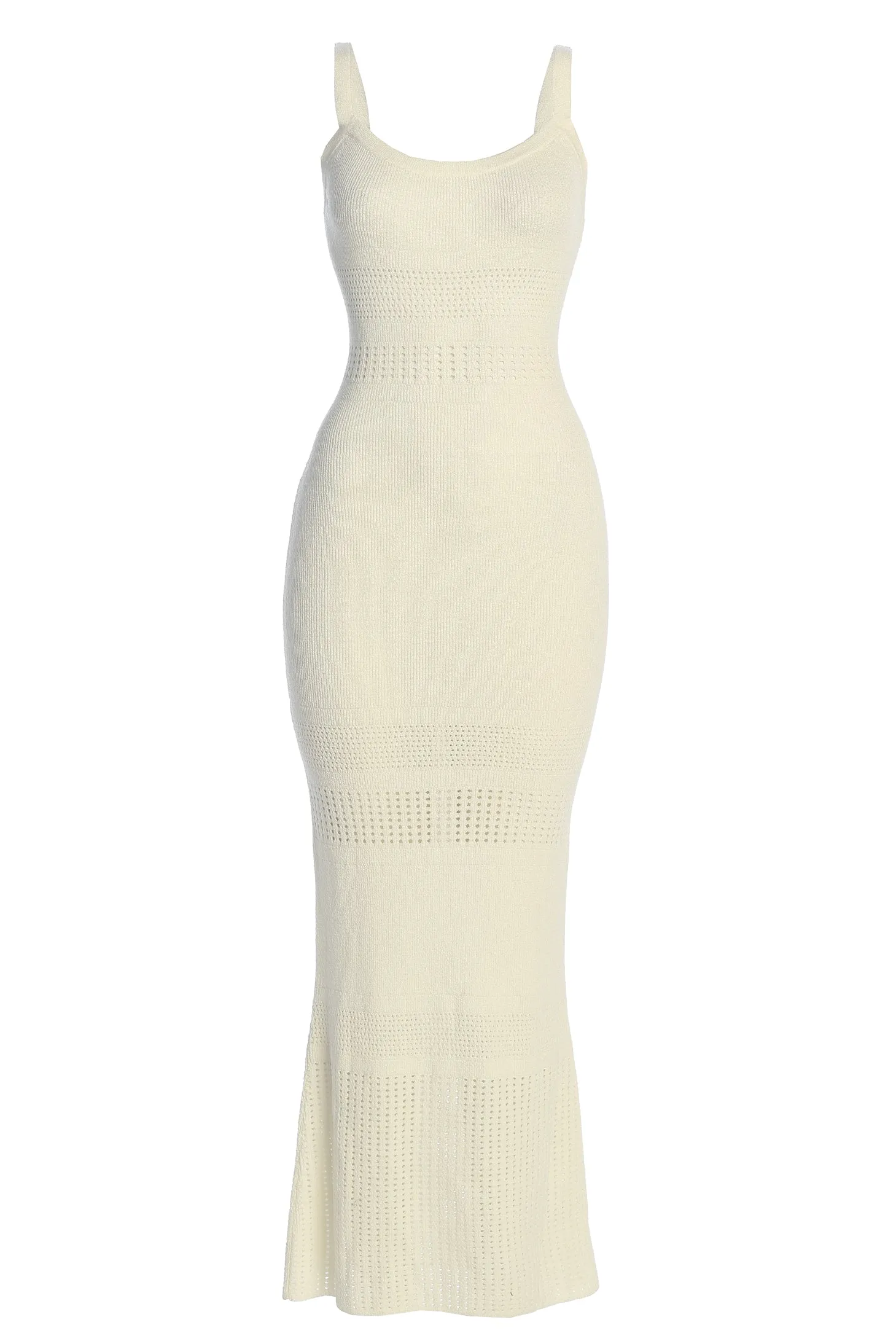 Ivory Palm Springs Knit Maxi Dress