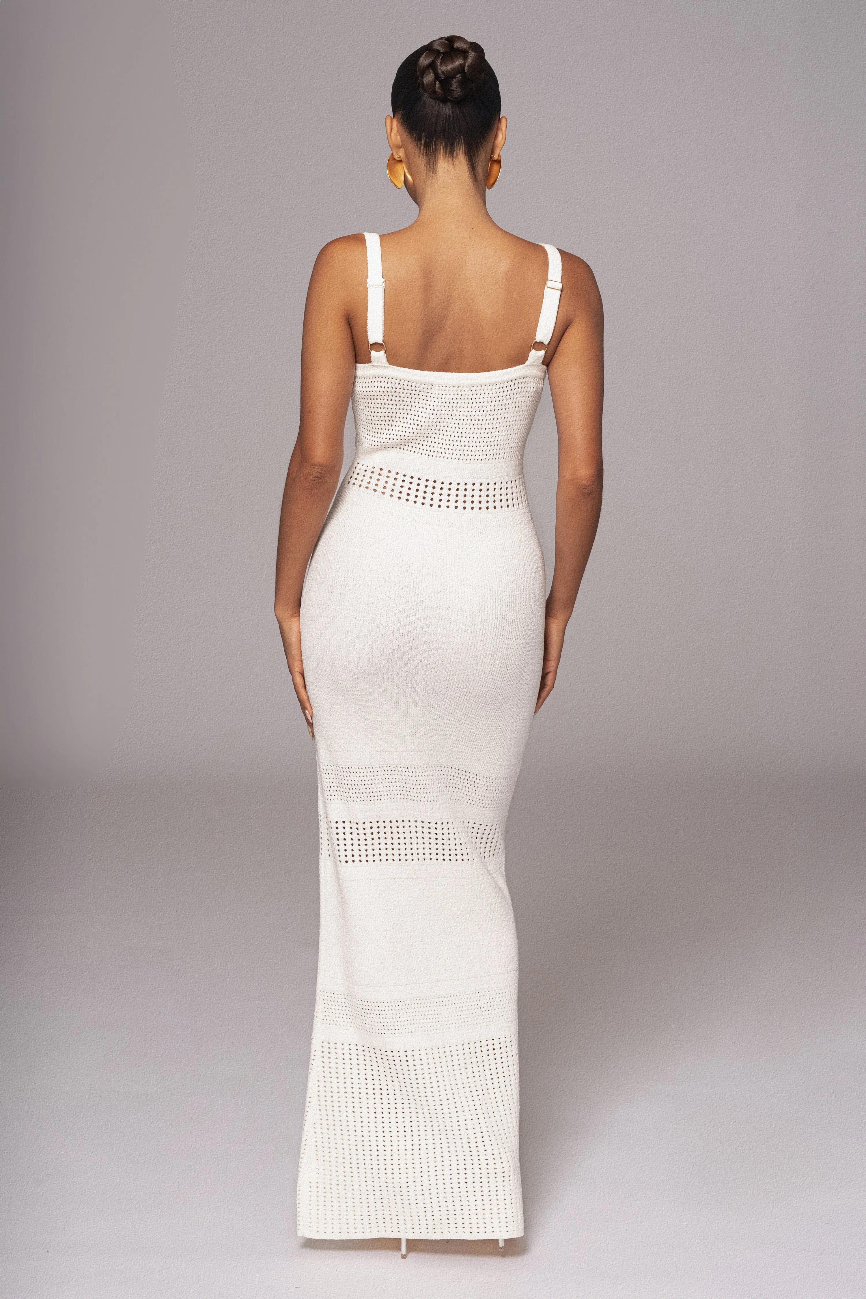 Ivory Palm Springs Knit Maxi Dress