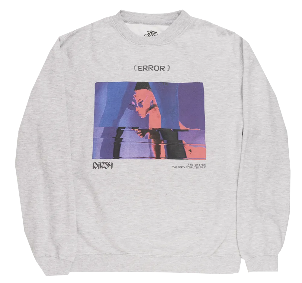 JANELLE MONAE CREWNECK GREY - CORRUPTION