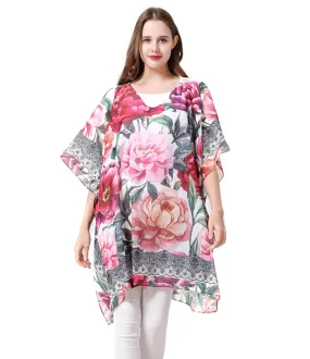 JC061905 Peony V-Neck Tunic