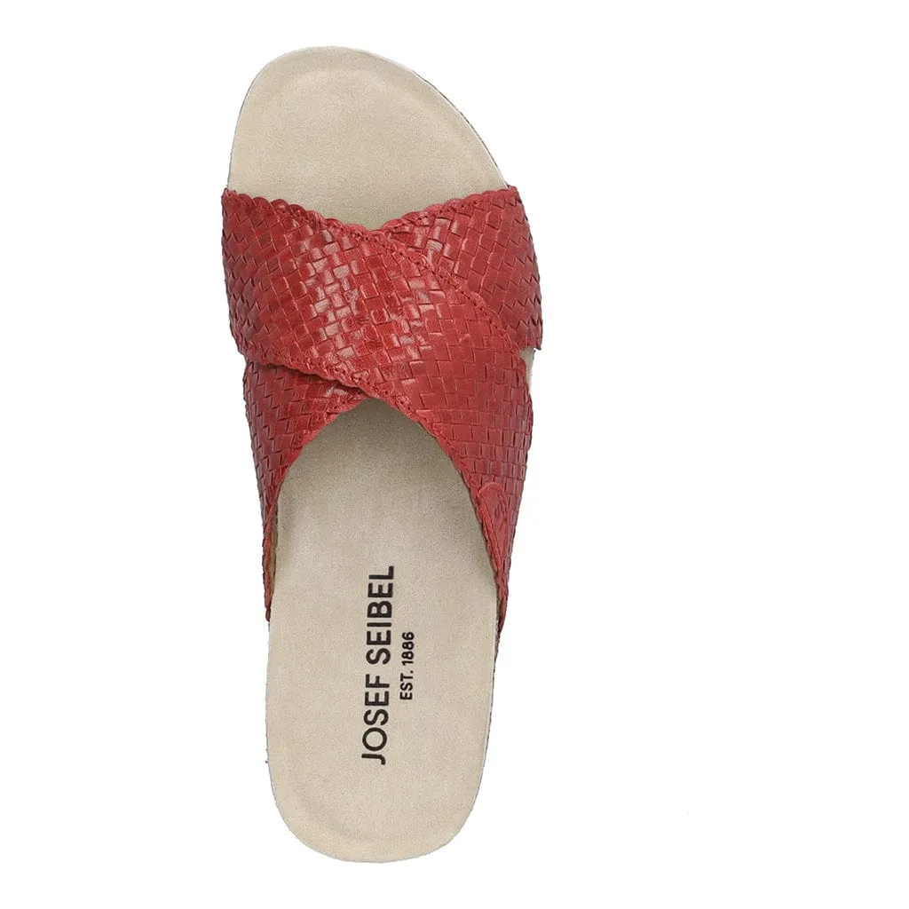 Josef Seibel Women's Tonga 70 Sandals- Braided Red
