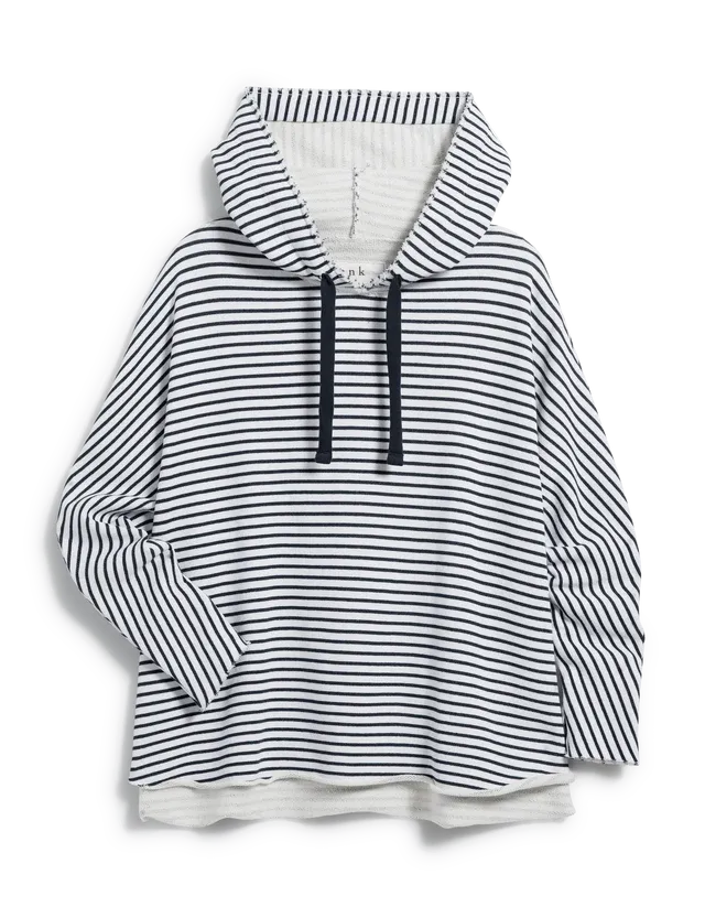 Kane Capelet Hoodie- White & British Royal Navy