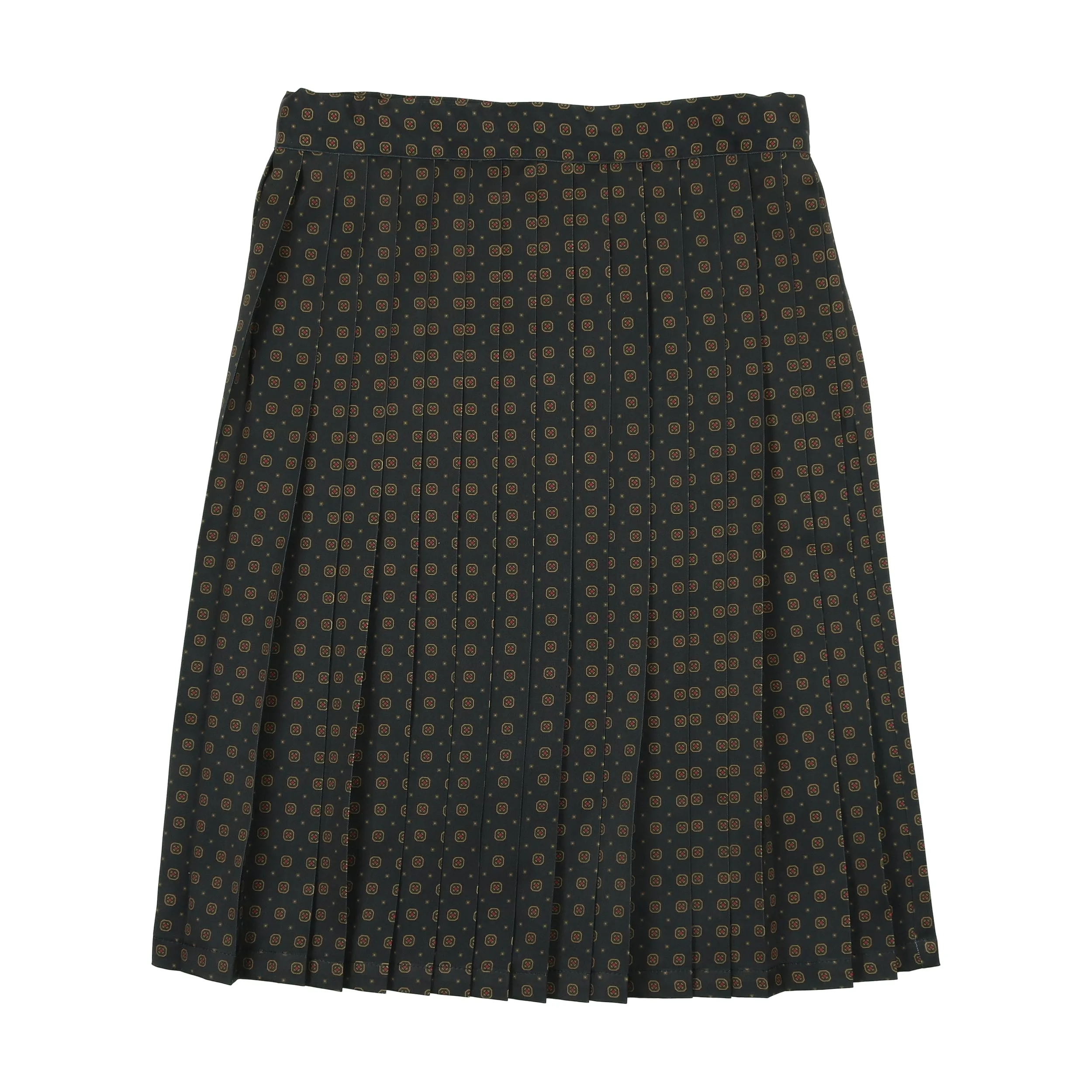 Kin   Kin Navy Print Pleated Skirt (K113)