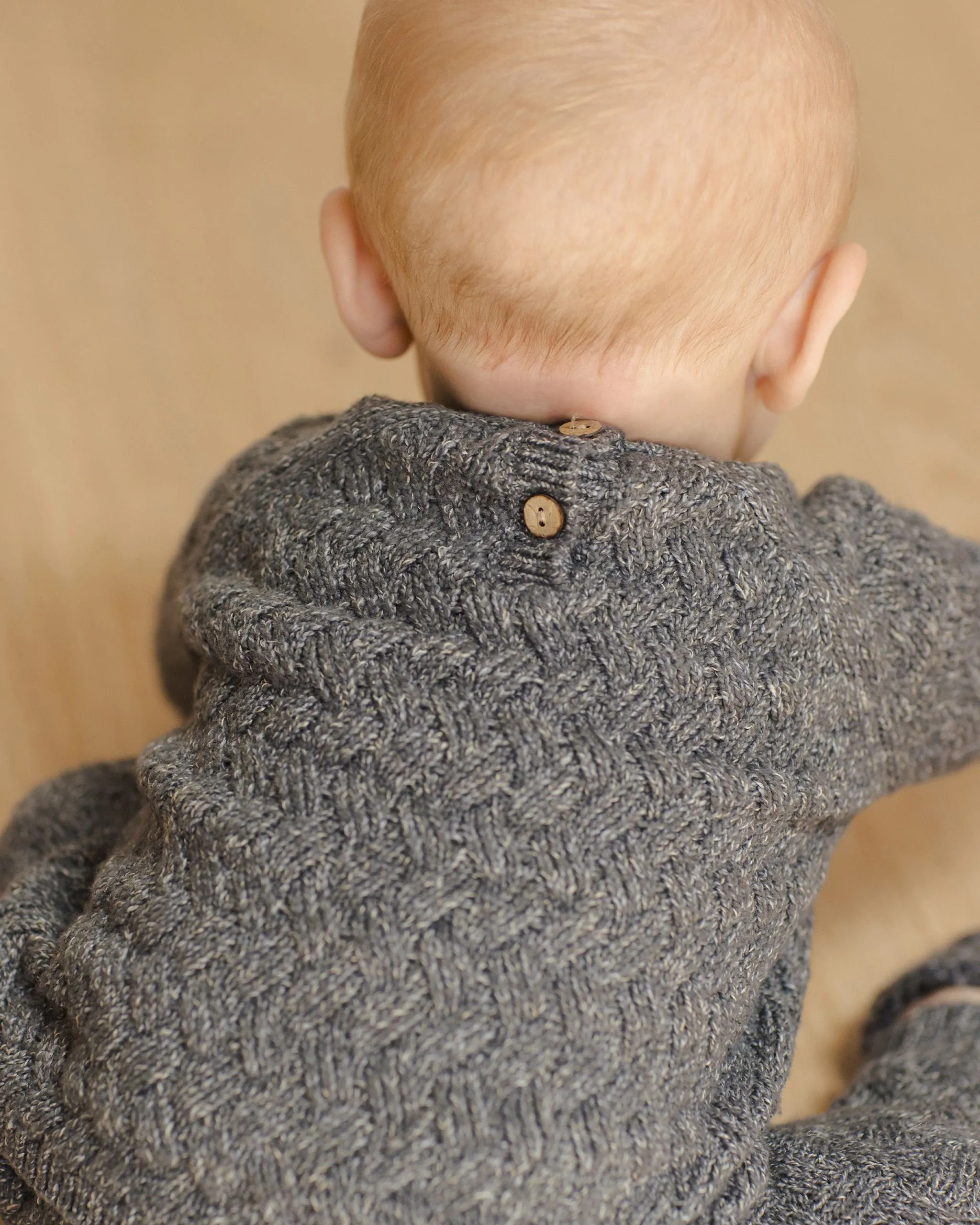 Knit Sweater in Heathered Indigo