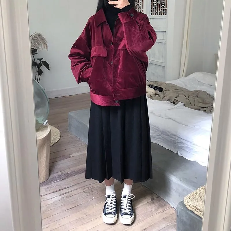 Korean Skirt Autumn Long