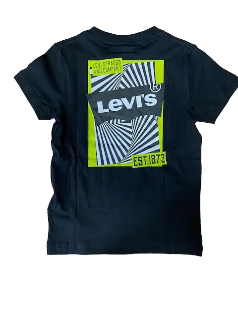 Levi's T-shirt manica corrta da ragazzo Multi Hit Illusion Logo Tee 9EH897-023 black