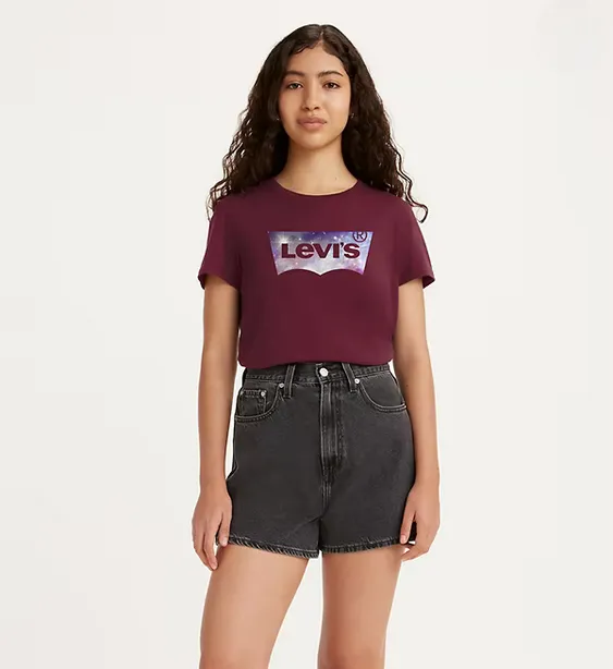 Levi's T-shirt manica corta con The Perfect Tee logo Classic 17369-2024 galaxy fill beet red