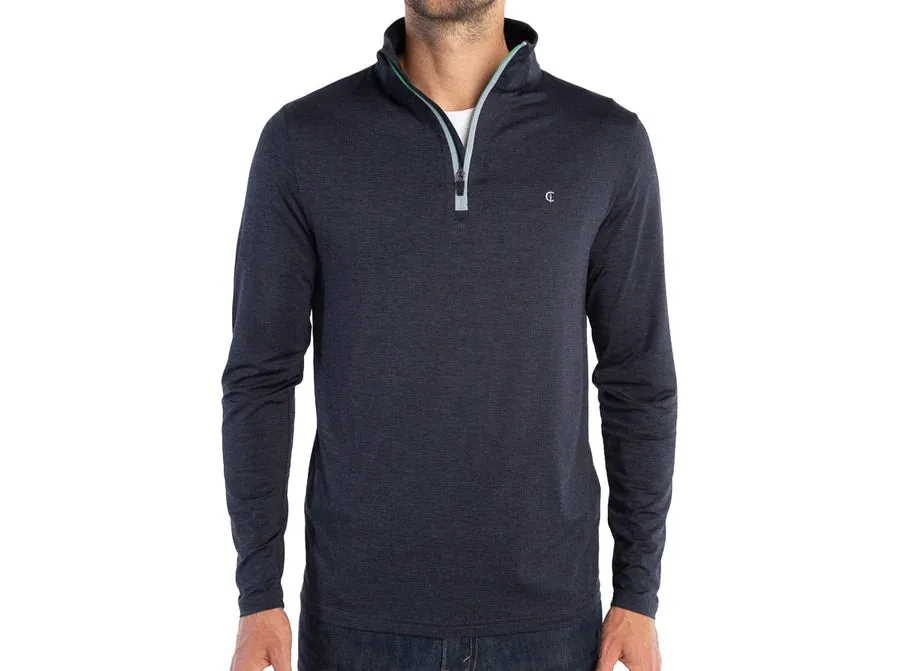 Lightweight Performance Pullover - Heather Black