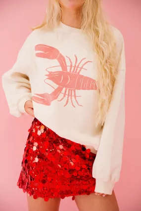 LOBSTER CREAM PULLOVER