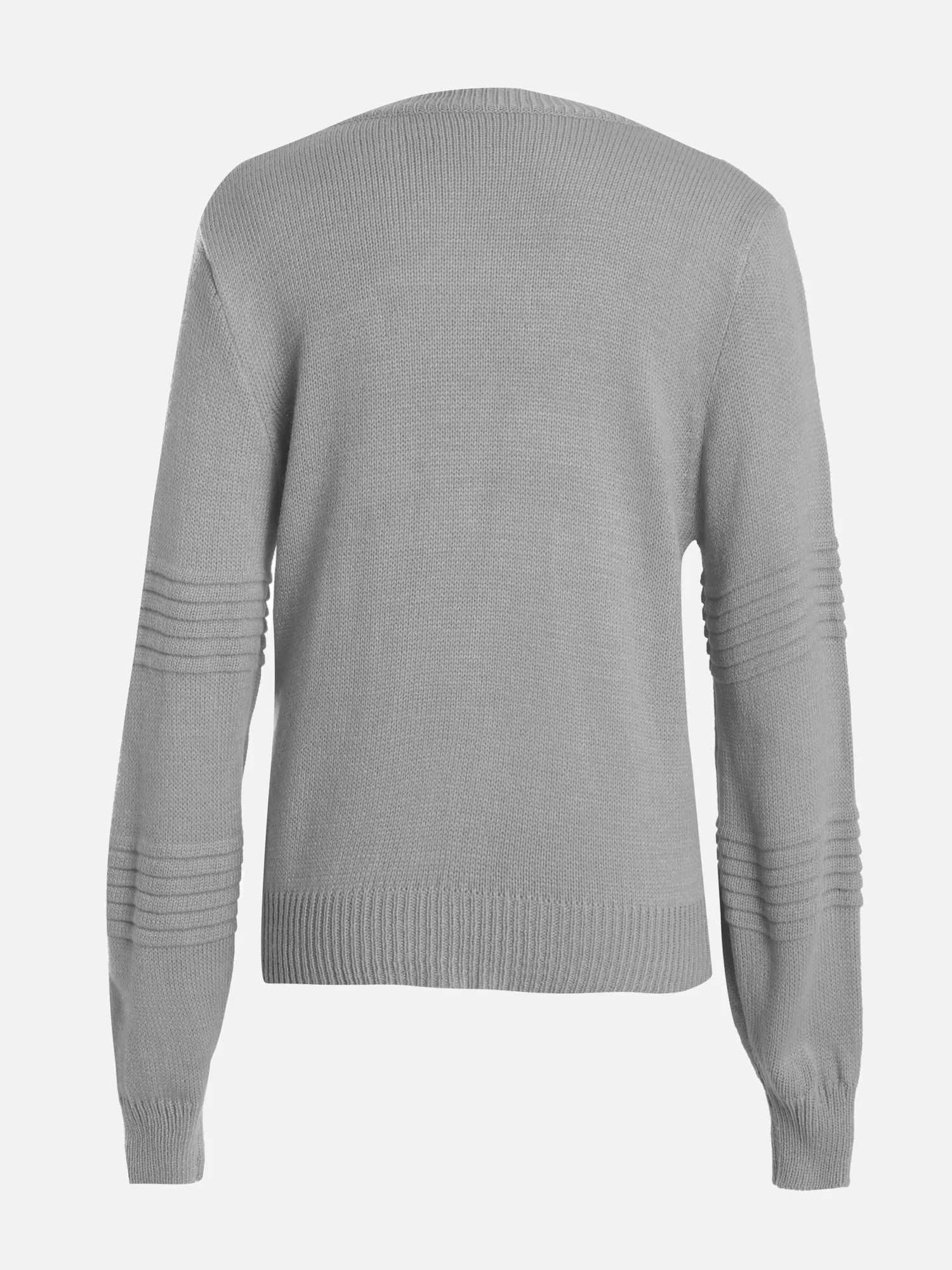 Long-Sleeved Knitted Pullover