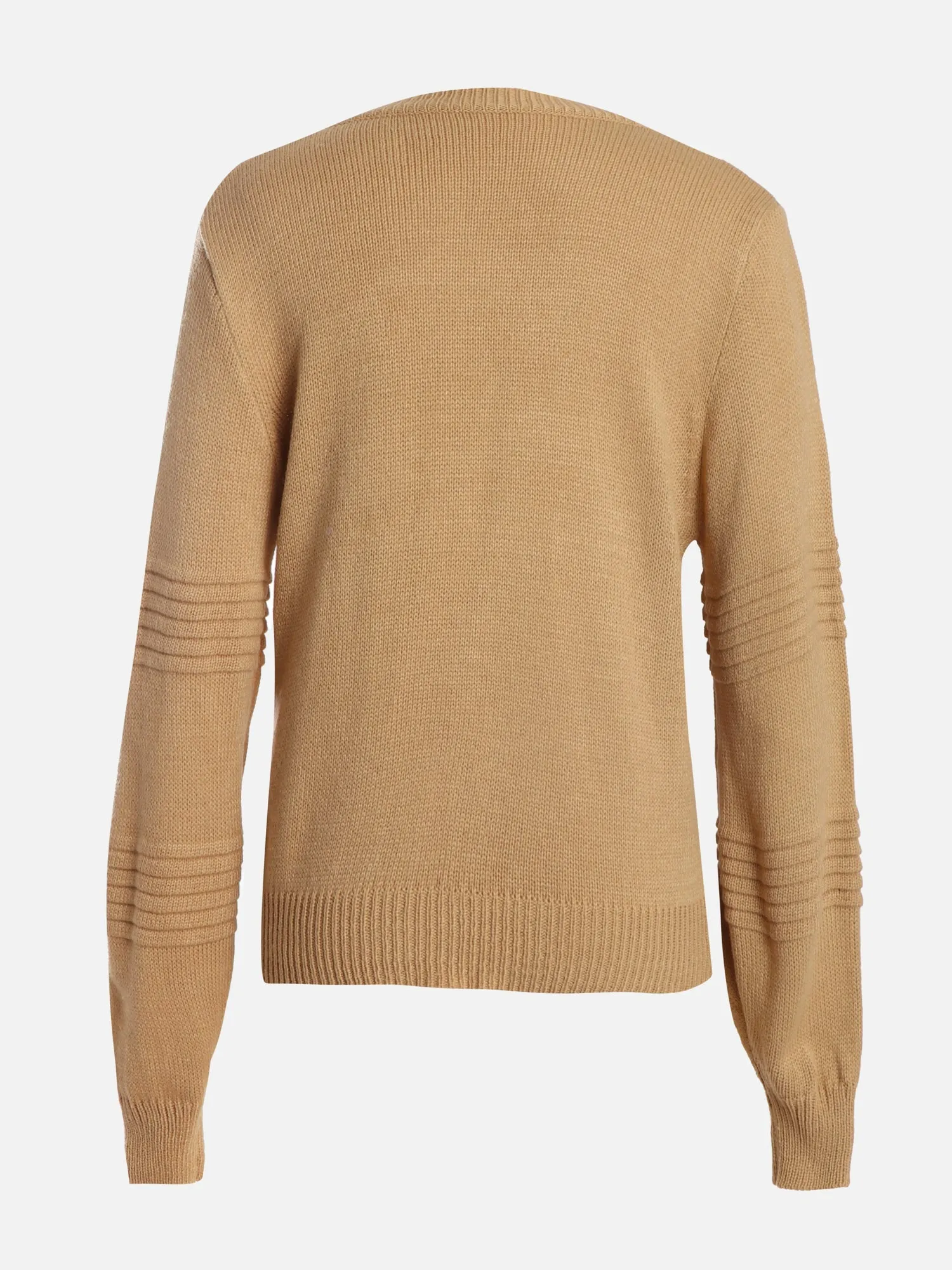 Long-Sleeved Knitted Pullover