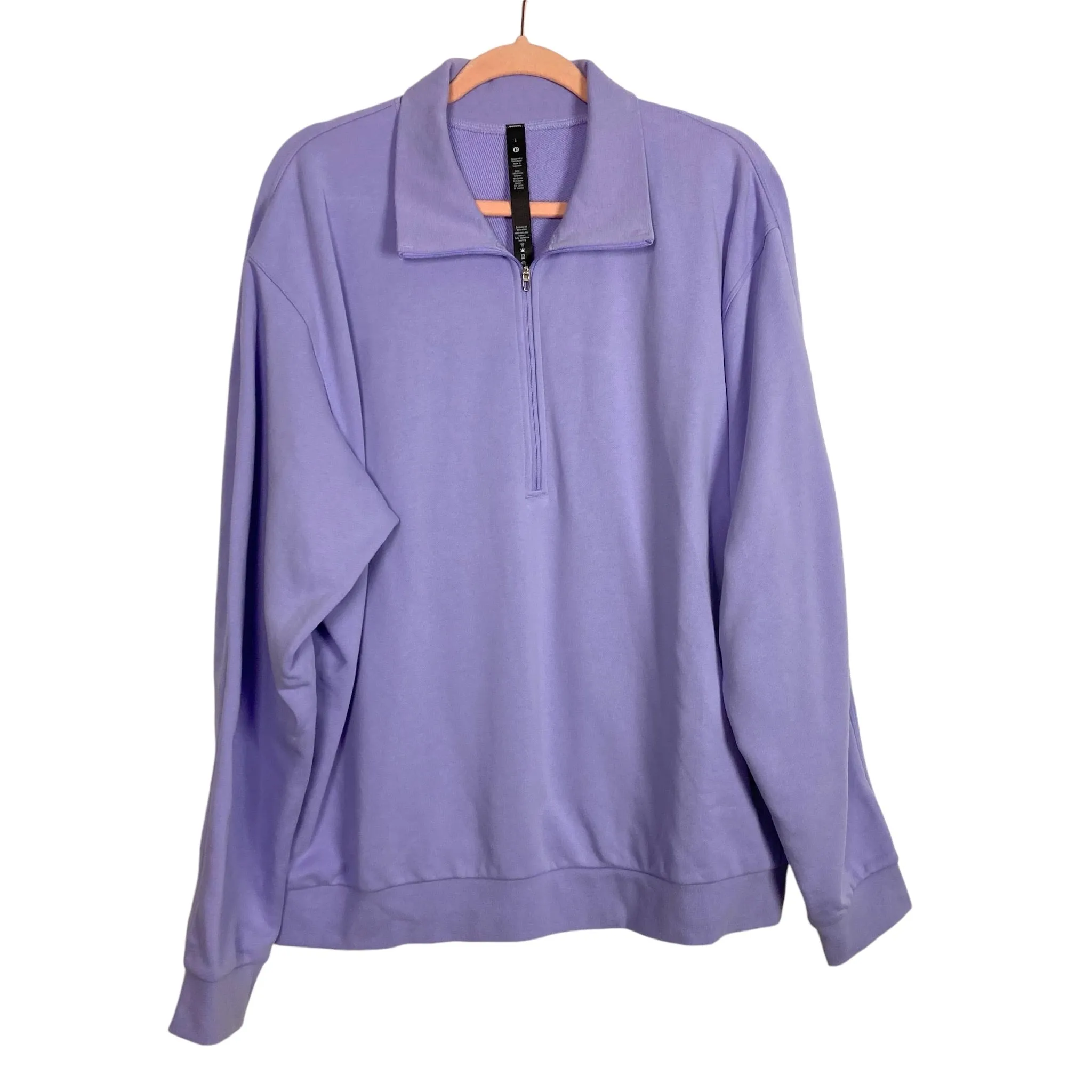 Lululemon Purple Quarter Zip Pullover- Size L