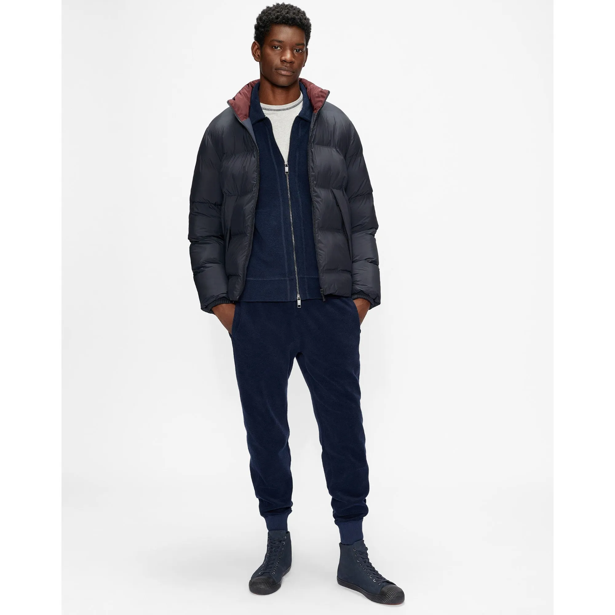 Men Mmo-Gravty-Heavy Wadded Coat - Navy