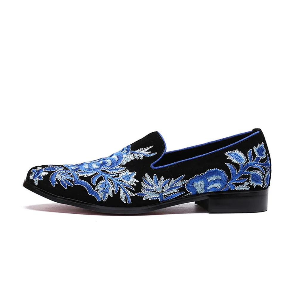 Men Printed Slip on Low Heel Loafer