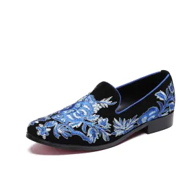 Men Printed Slip on Low Heel Loafer