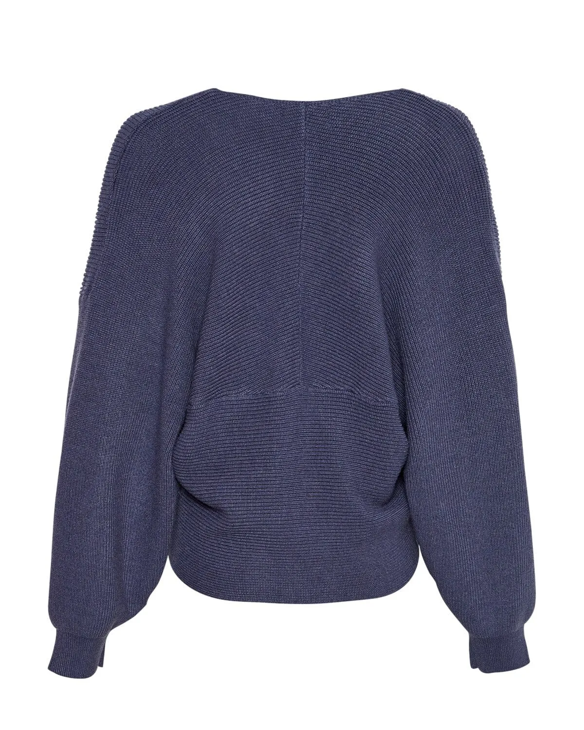 Moss Copenhagen - Mschzinelle Rachelle Wrap Pullover - Oceana Melange