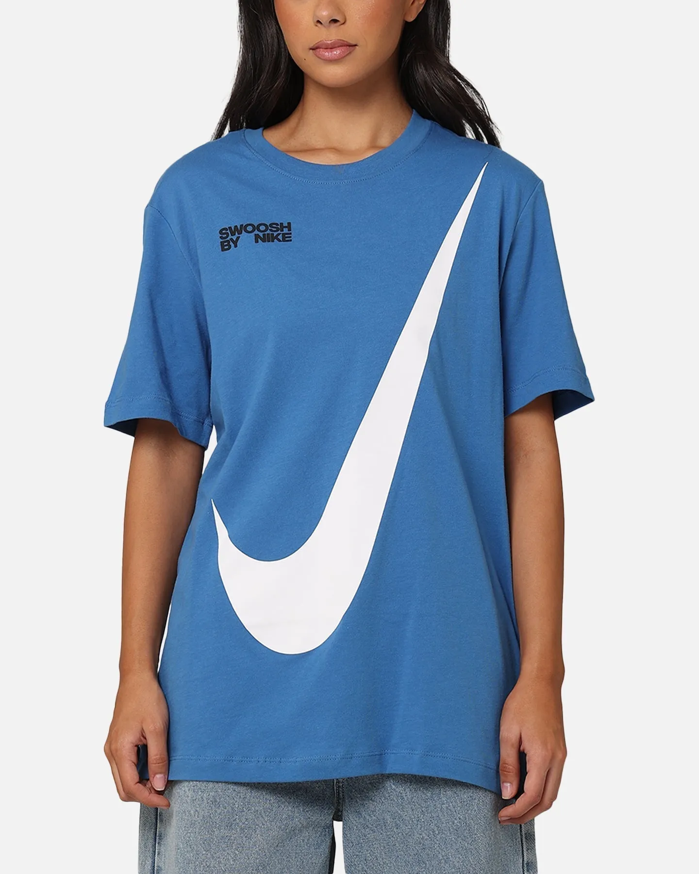 Nike Sportswear Big Swoosh T-Shirt Star Blue