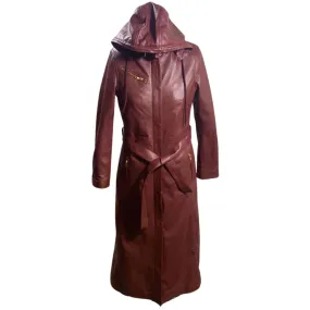 Nora's Trendy Women's long hooded overcoat