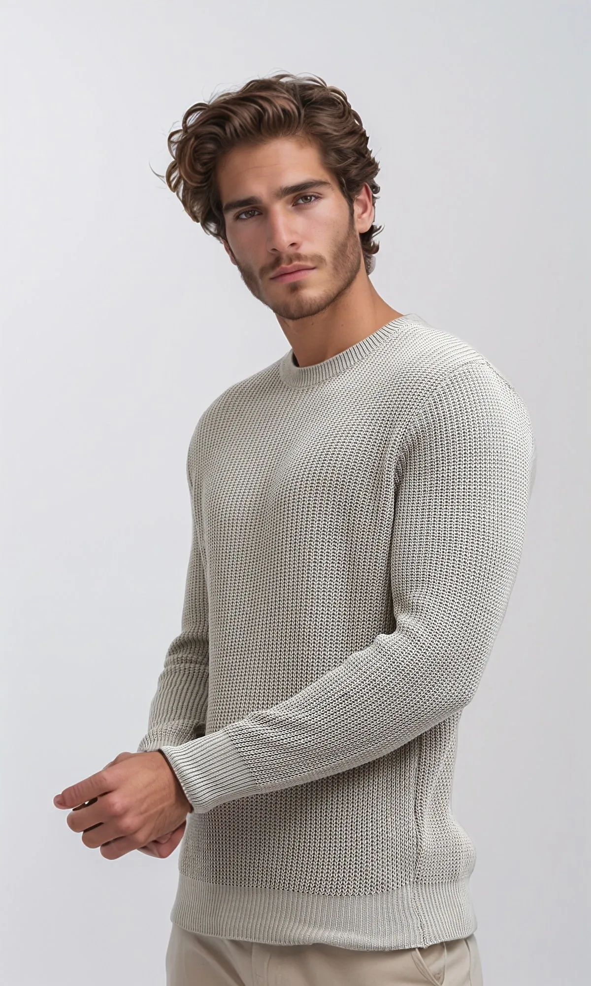 O198293-W24M036-TRICOT -BIEGE (MPL)