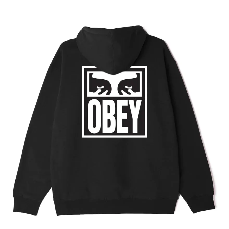 Obey felpa con cappuccio da uomo Eyes Icon II Heavyweight 117462142 nero