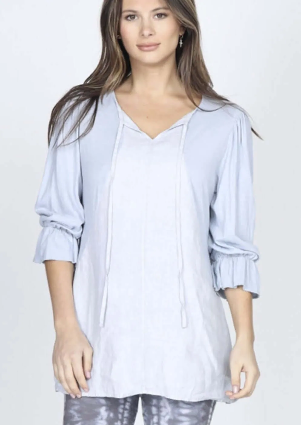 Oh My Fabric Luxury Soft Tunic with Side Pockets Made in USA