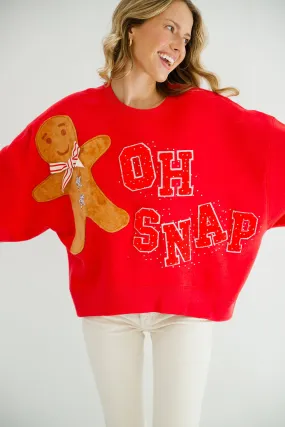 OH SNAP RED PULLOVER