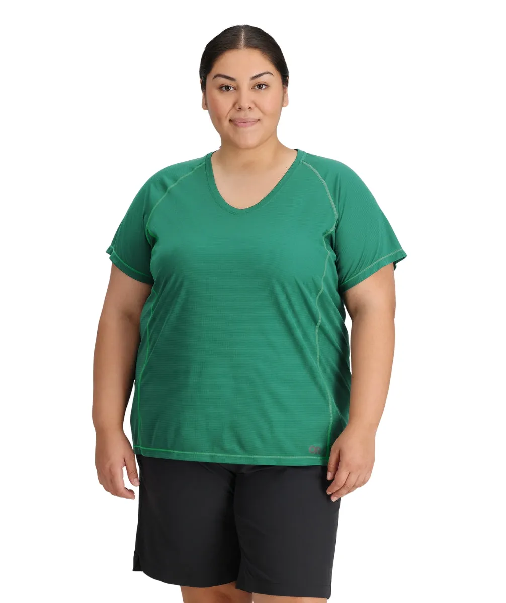 Outdoor Research Echo Womens Plus Size T-Shirt Green 2X - 4X