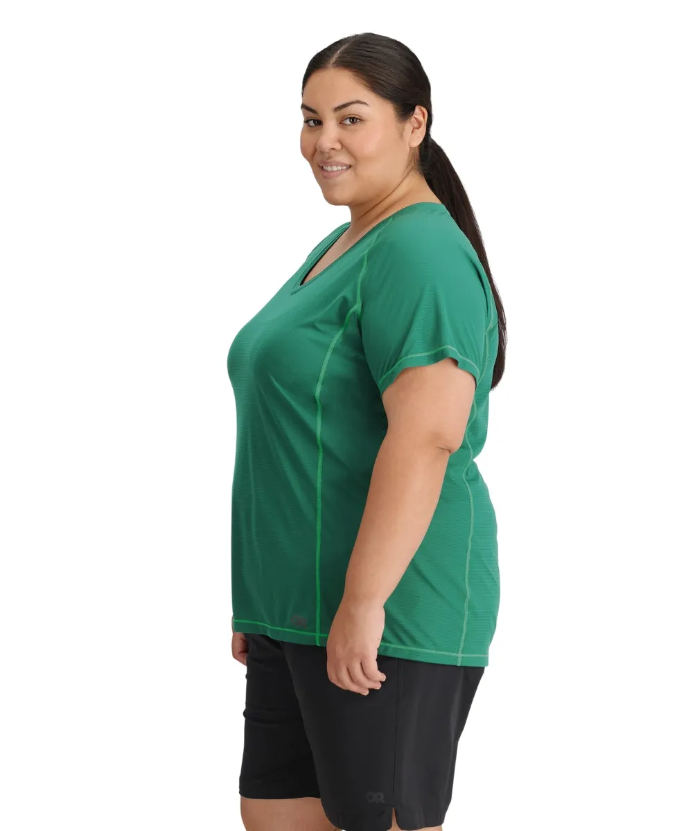 Outdoor Research Echo Womens Plus Size T-Shirt Green 2X - 4X