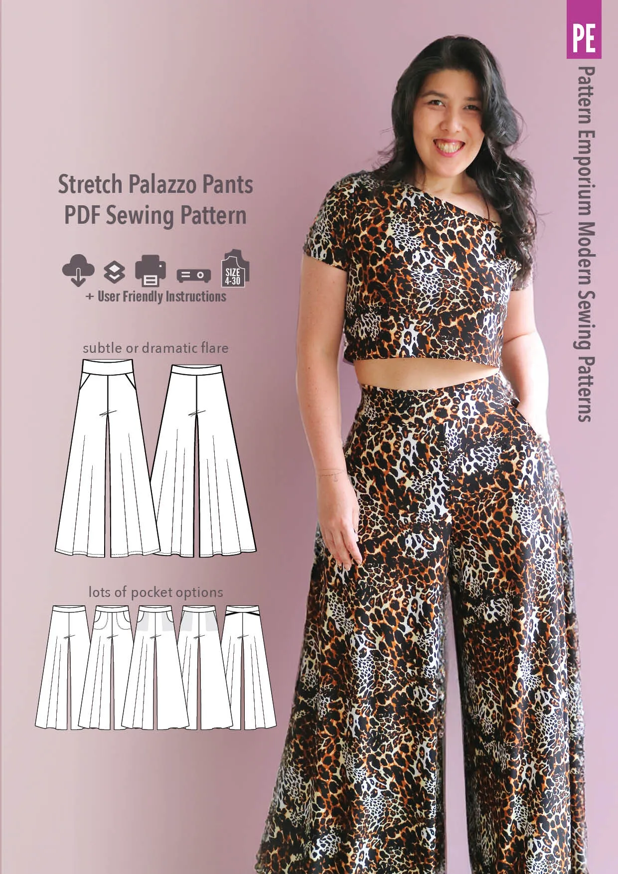 Palazzo Pants | Stretch Sewing Pattern