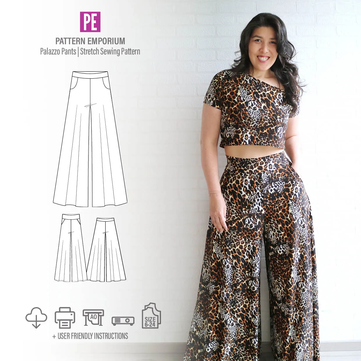 Palazzo Pants | Stretch Sewing Pattern