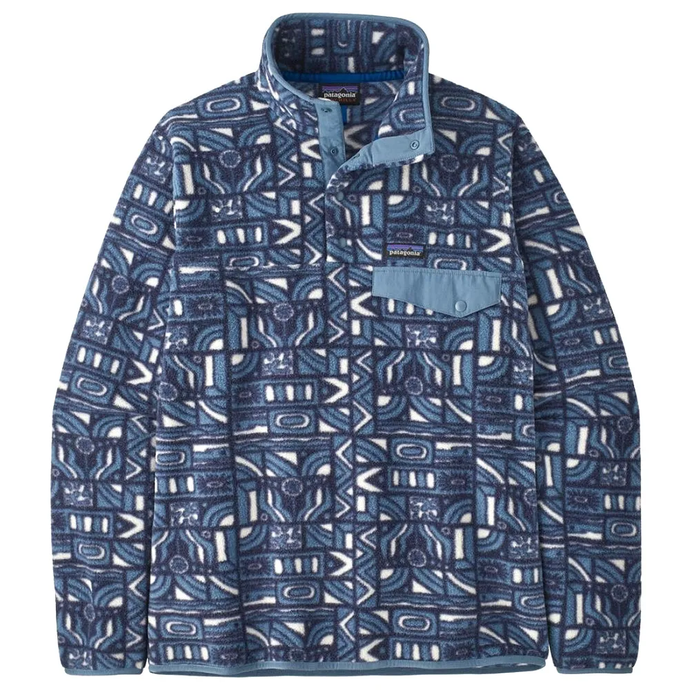 Patagonia Lightweight Synch Snap-T Fleece New Visions: New Navy