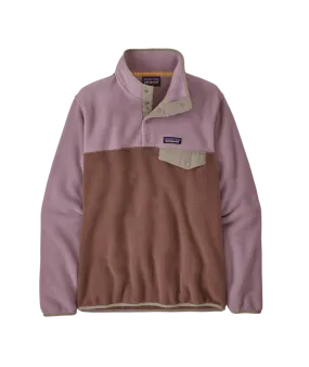 PATAGONIA Women's Synchilla Snap-T Fleece Pullover Crewneck Dulse Mauve