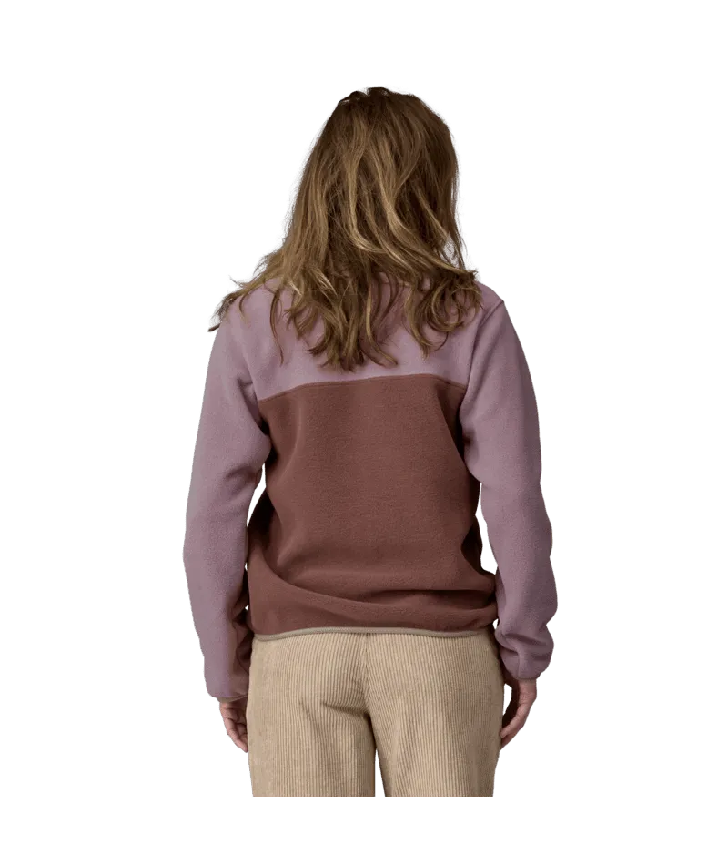 PATAGONIA Women's Synchilla Snap-T Fleece Pullover Crewneck Dulse Mauve