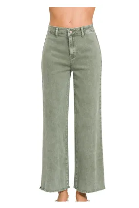 Peaceful Light Olive Jeans