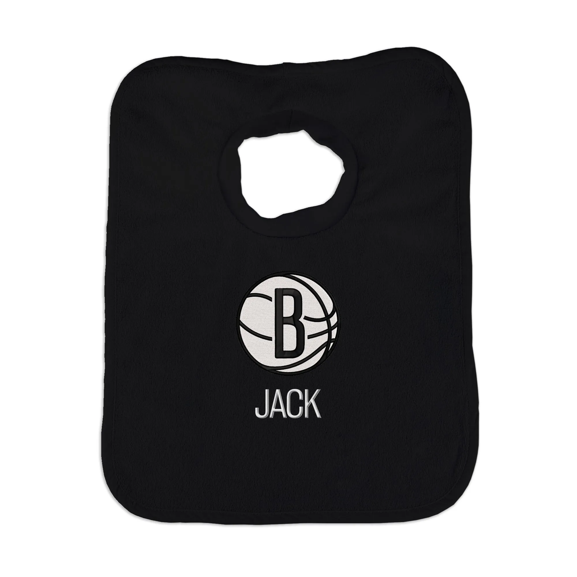 Personalized Brooklyn Nets Pullover Bib