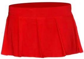 Pleated Skirt - Red